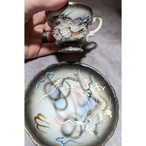Vintage Collectible Dragonware Cup And Saucer - Picture 13 of 16